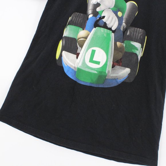 Nintendo T-Shirt Women's Black Short Sleeve Mario Kart Luigi Driving Size XL - Picture 3 of 9